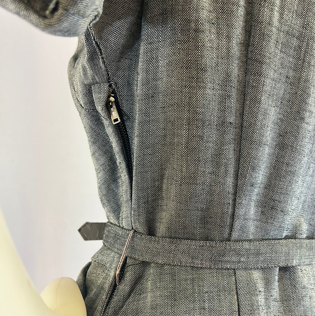 Gray Secretary Dress