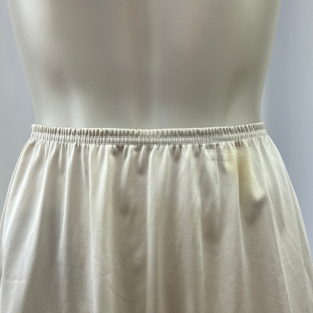 Plain Ivory Half Slip
