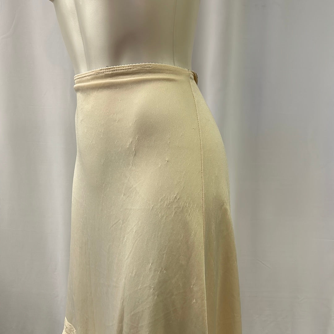 Beige Silk Lace Slip