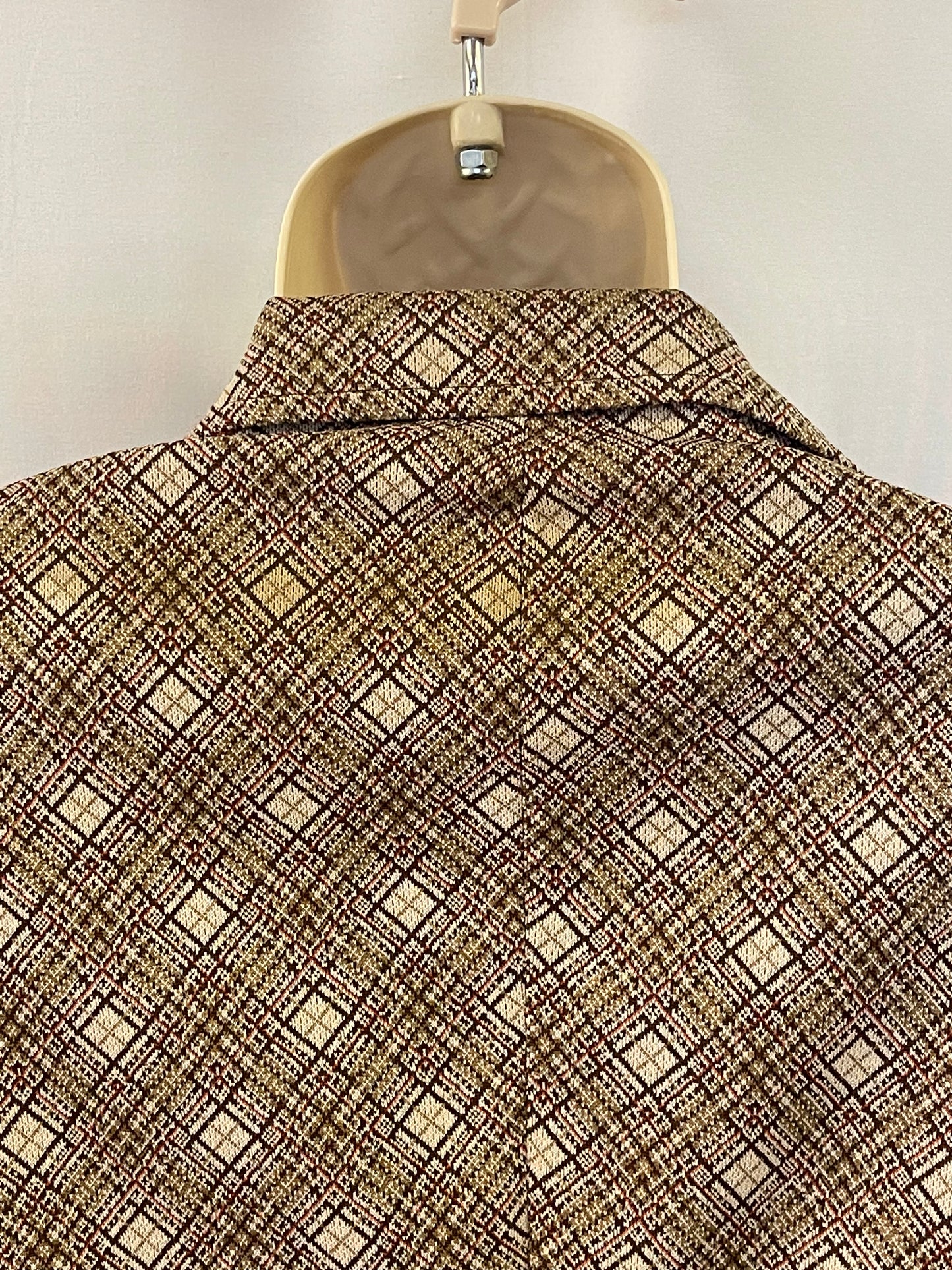 70s Botany 500Polyester Checked Suitcoat