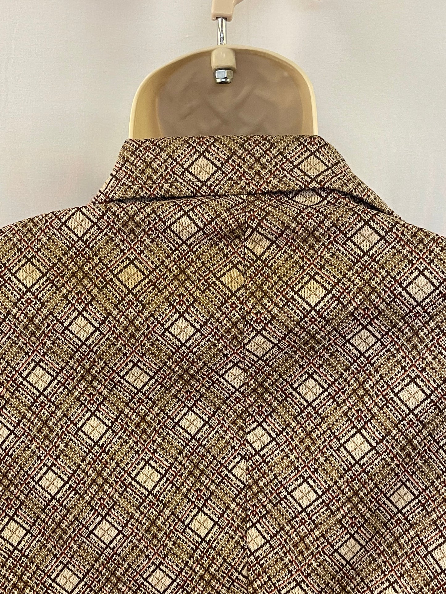 70s Botany 500Polyester Checked Suitcoat