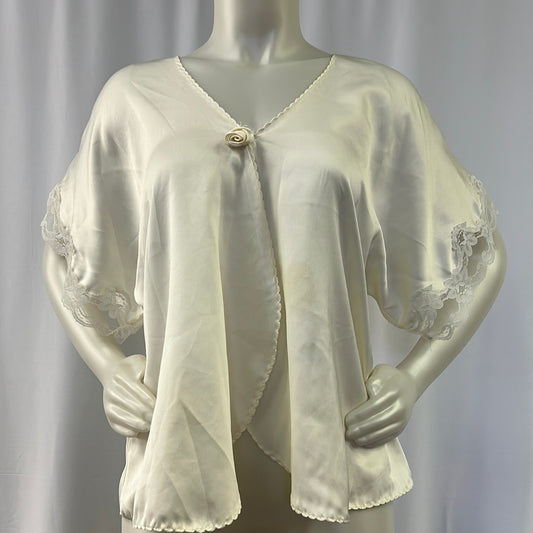 White Silk Lace Shirt