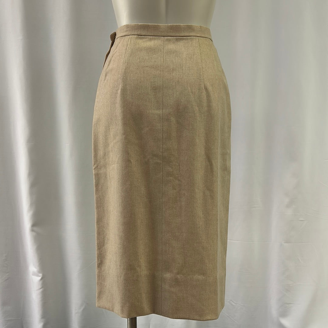 Women’s Ivory Wool Skirt