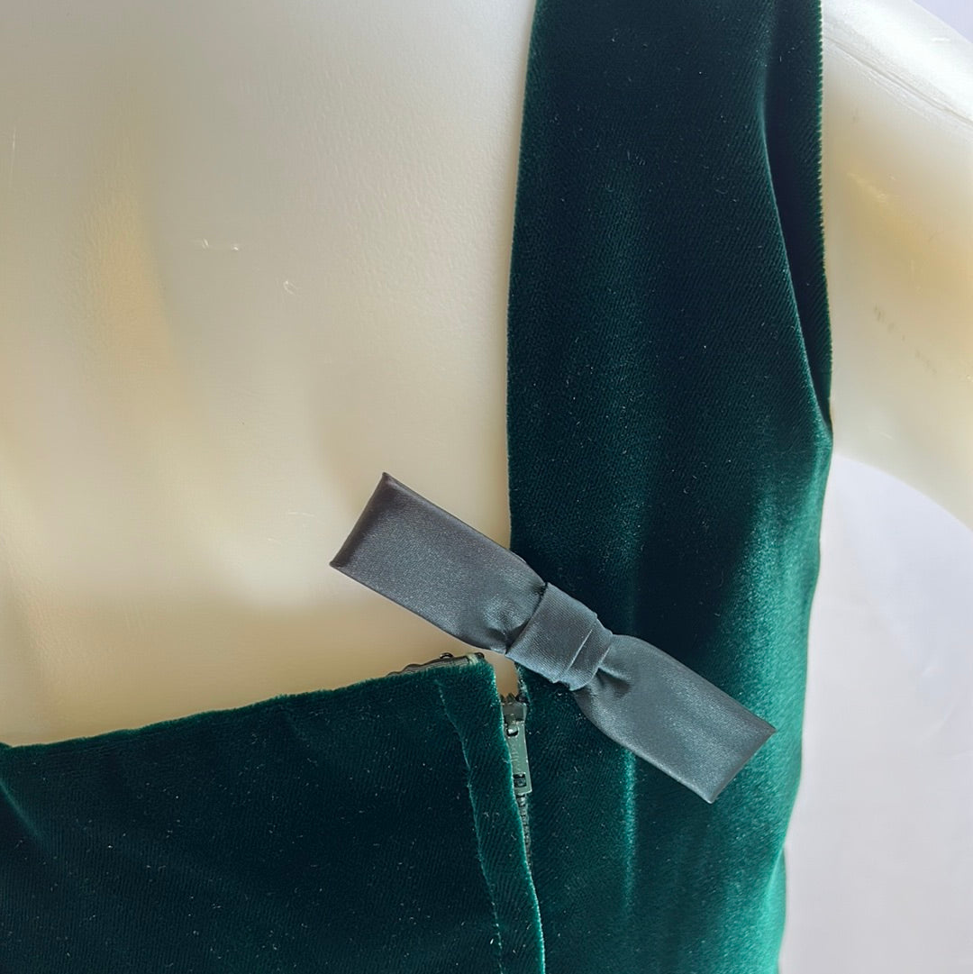 Green Velvet Dress