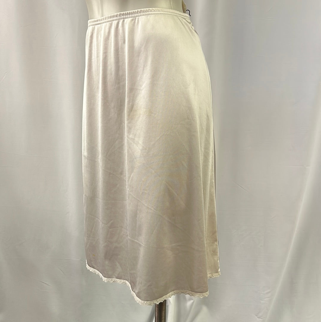 White Half Skirt Slip