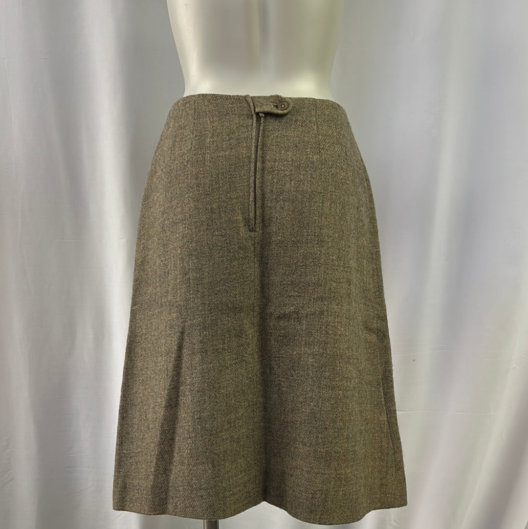 Women’s Multi-Colored Wool Skirt