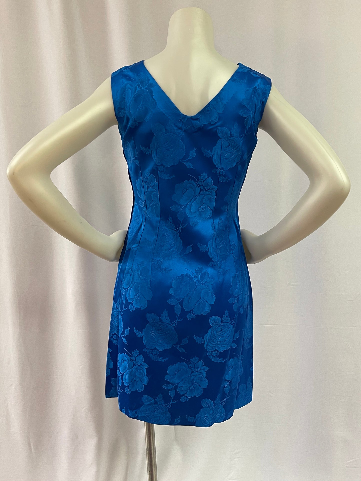 Royal Blue Brocade 2 Pc. Set