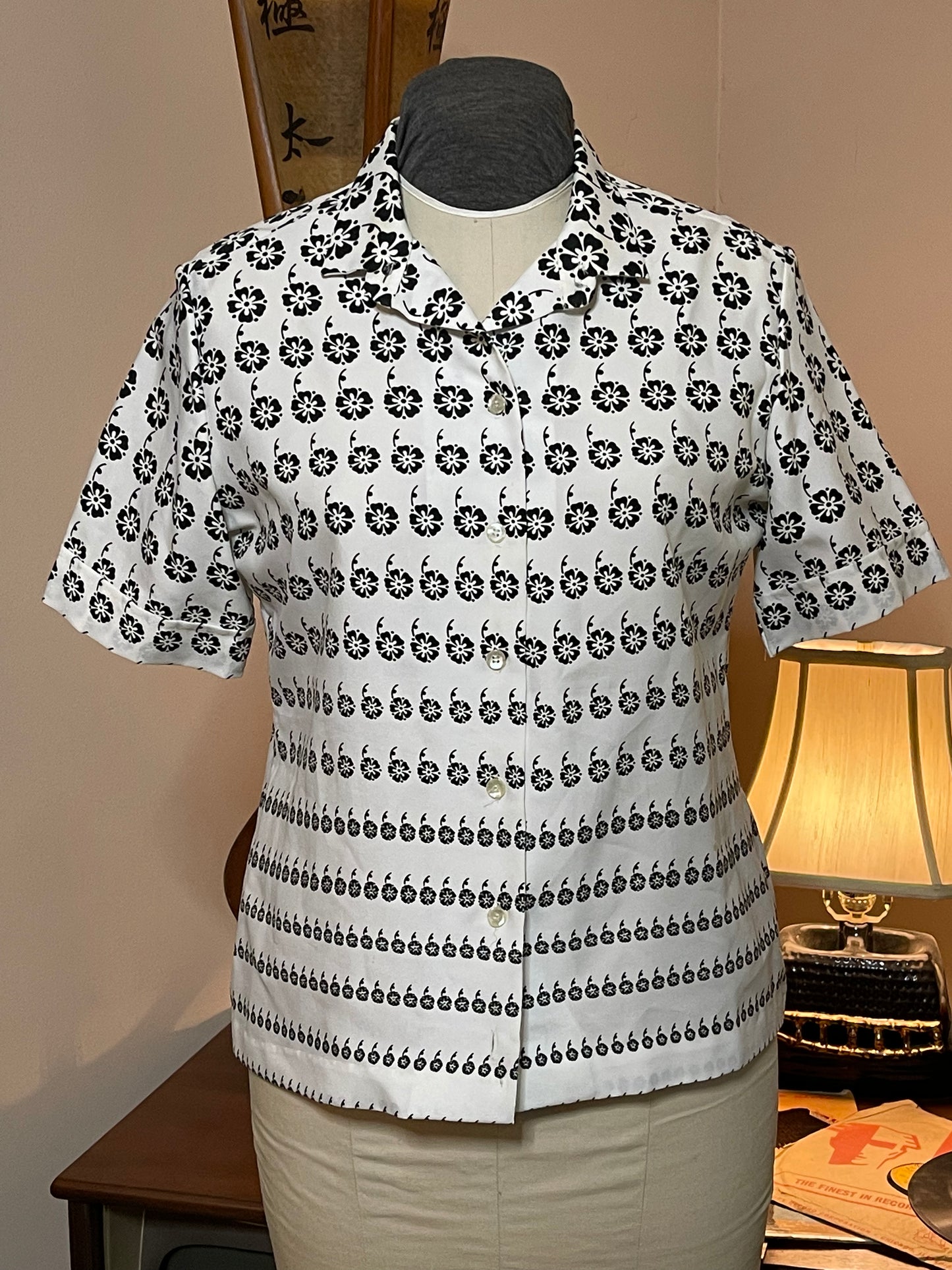 Black & White Blouse