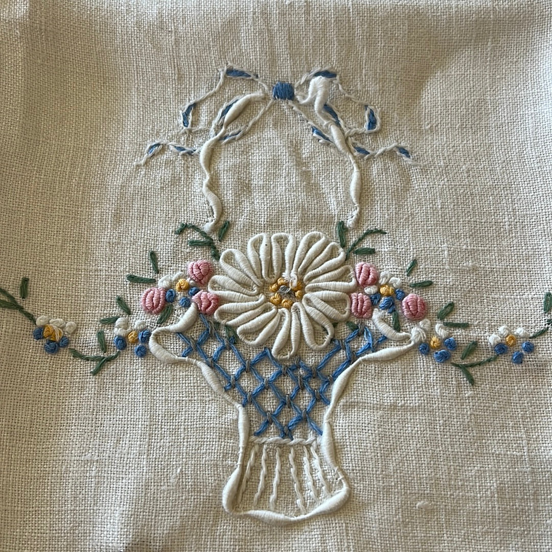 Embroidered dish towel