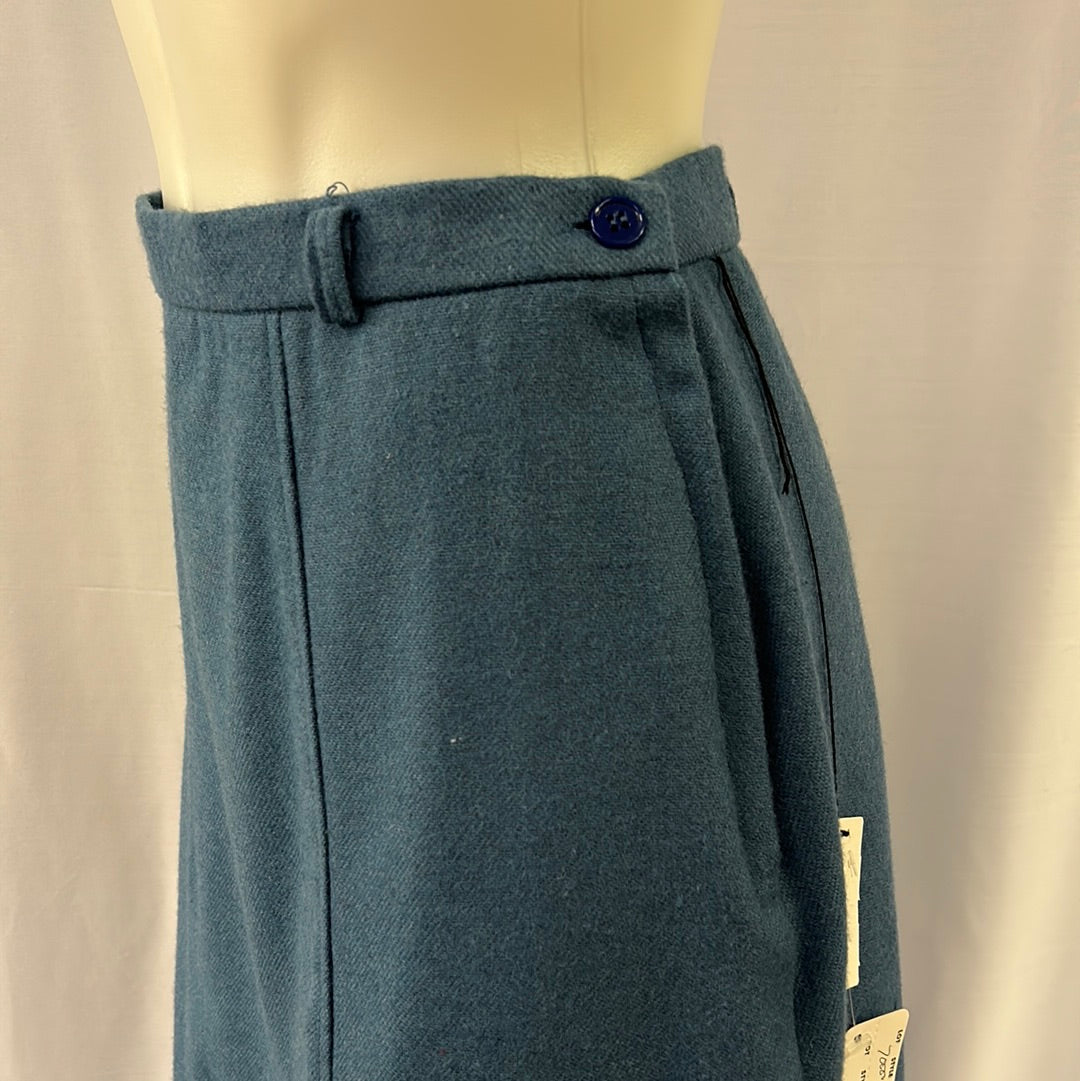 Women’s Dark Blue Wool Skirt