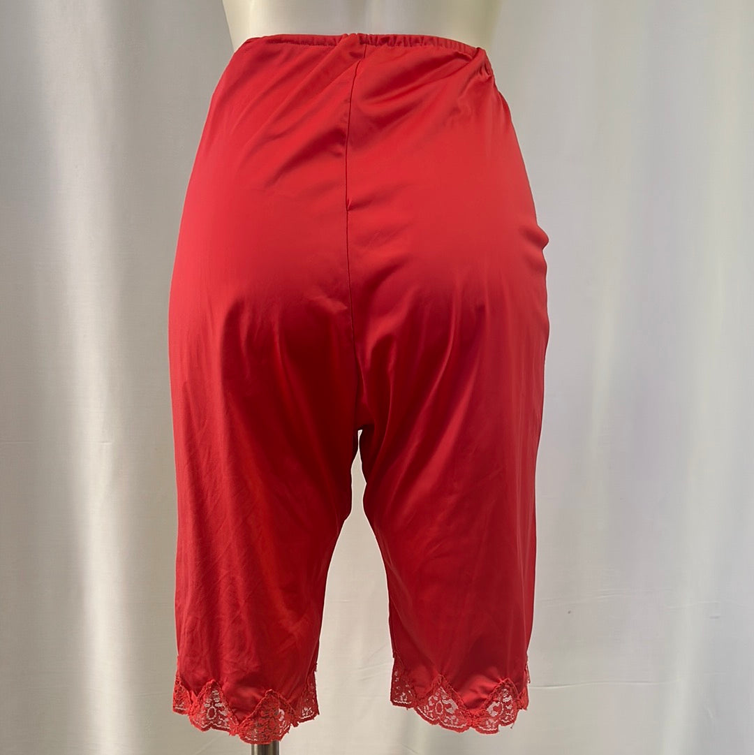 Red Nylon Lace Pantaloons