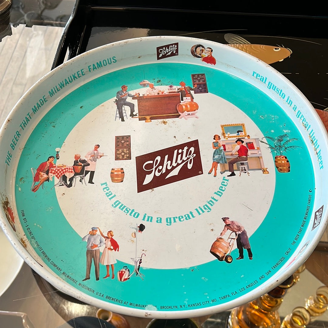Schlitz Beer Serving Tray