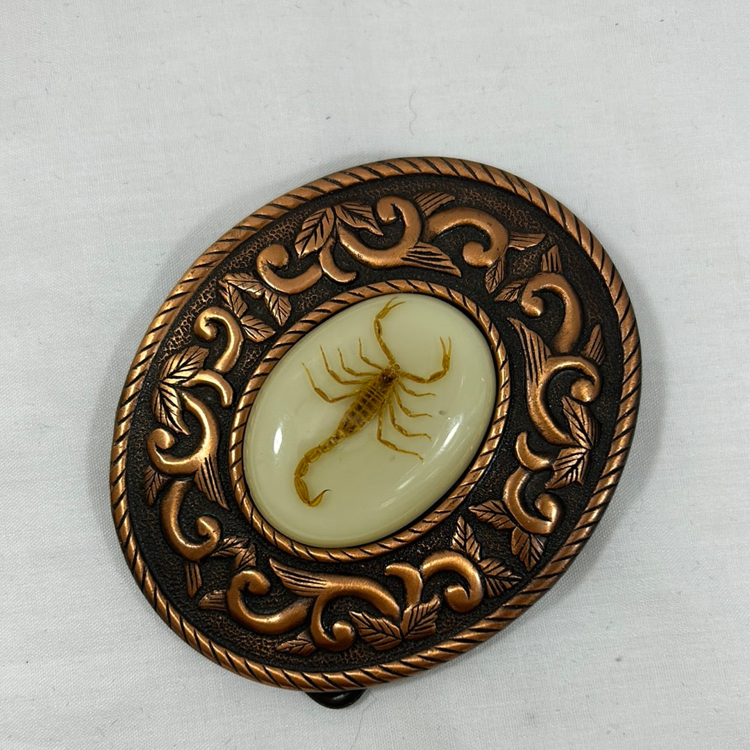 Copper Metal Scorpion Belt Buckle