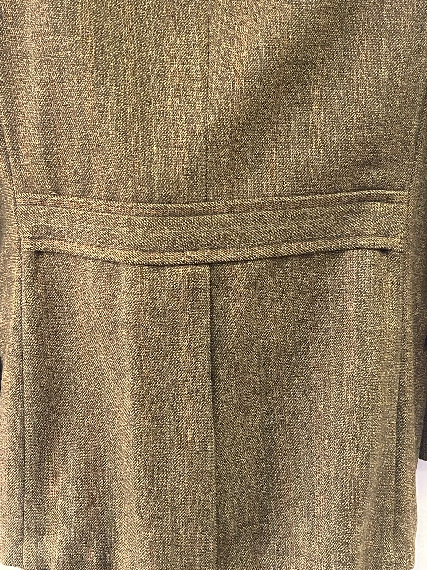 70s Brown Wool Belt Back Suit