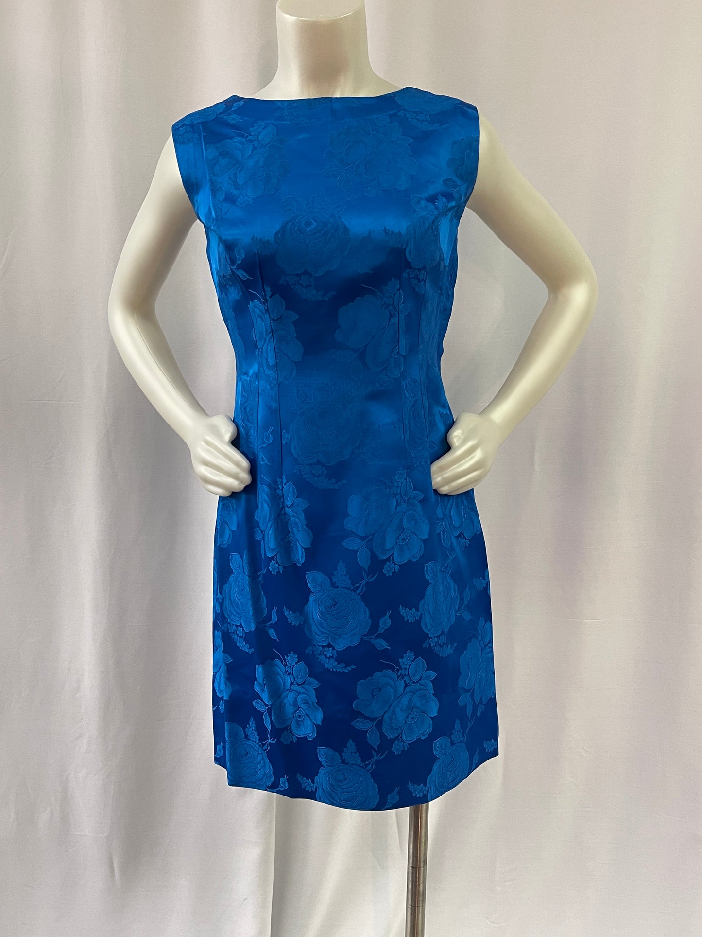Royal Blue Brocade 2 Pc. Set