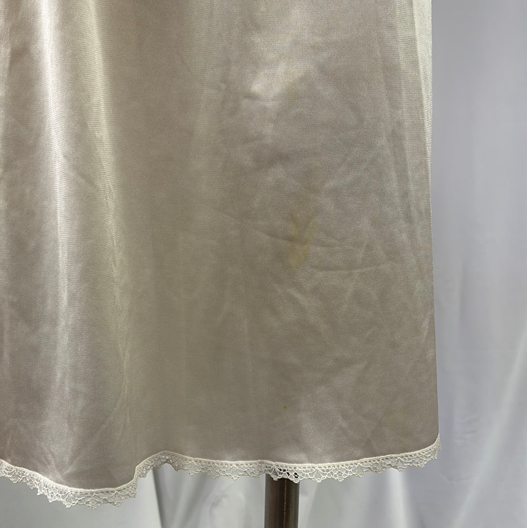 Plain Ivory Half Slip