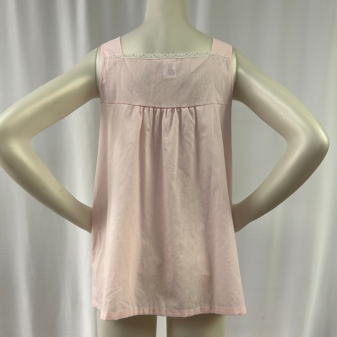 Pink Cotton Babydoll Tank