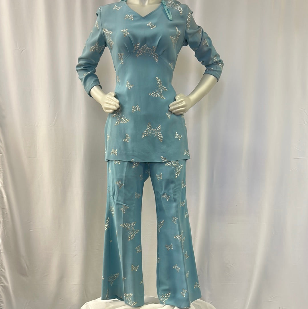 Two-Piece Butterfly Pajama Set