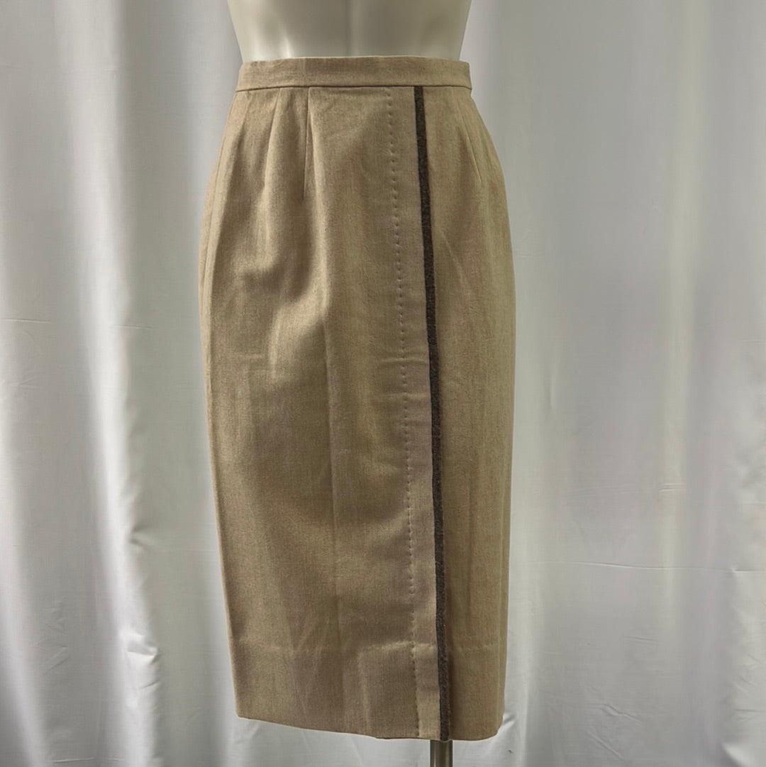 Ivory clearance wool skirt