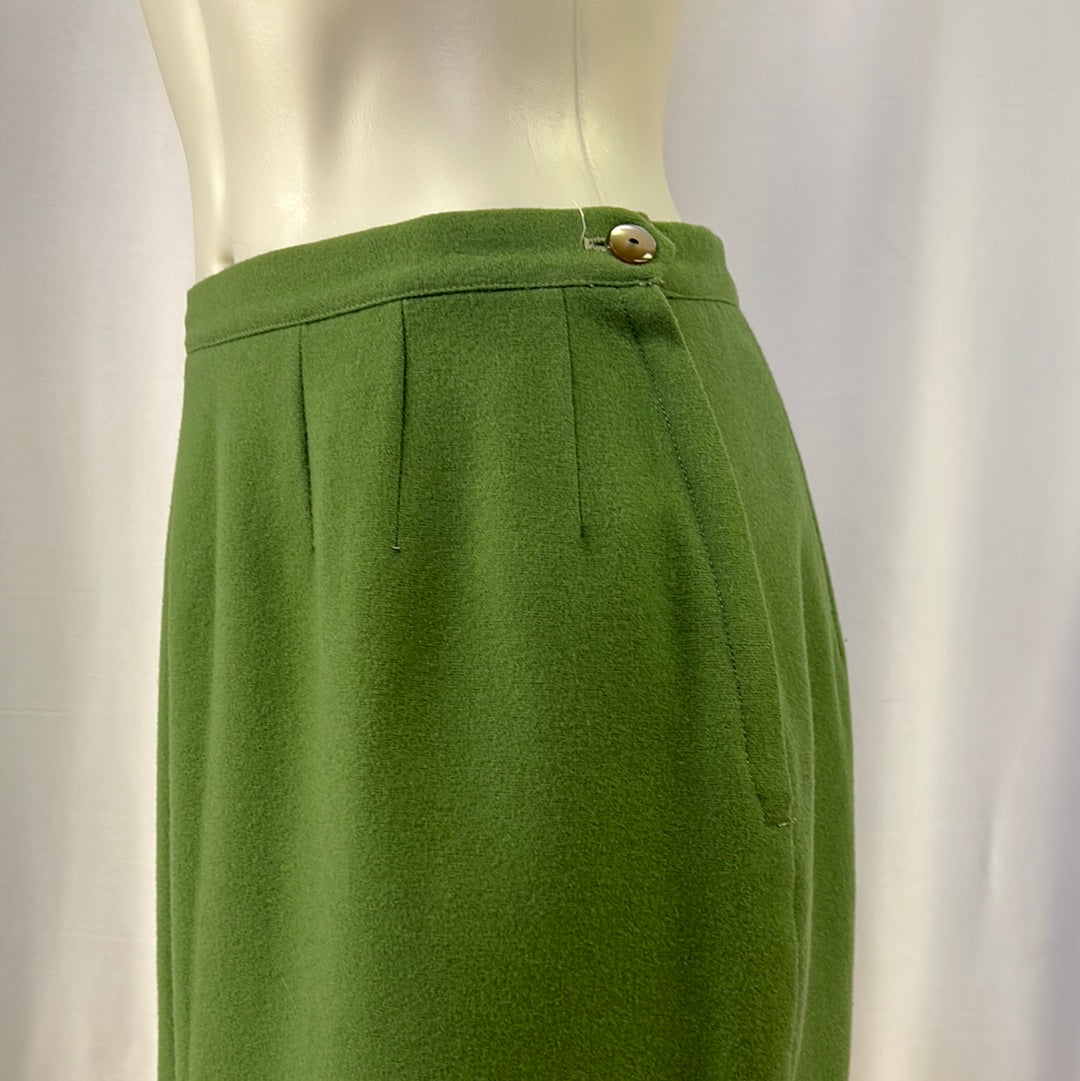 Women’s Green Wool Skirt