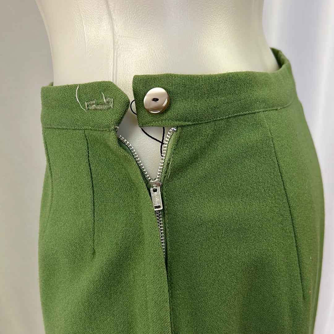 Women’s Green Wool Skirt