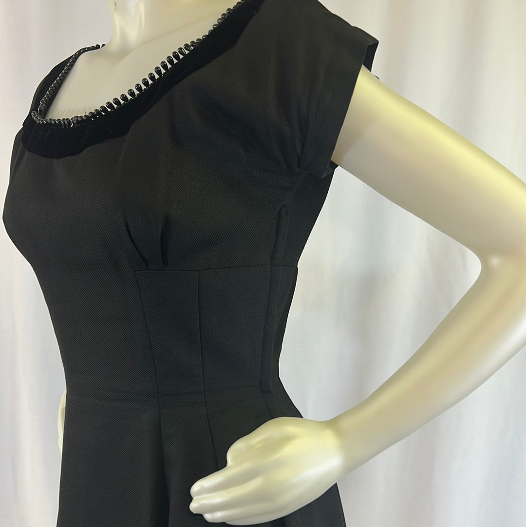 50s Jerry Parnis Black Dress