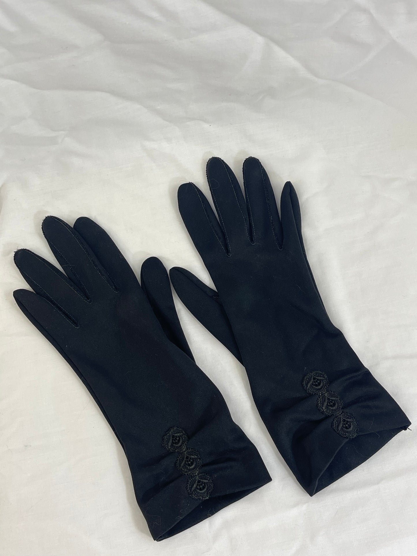 Black Fabric Gloves