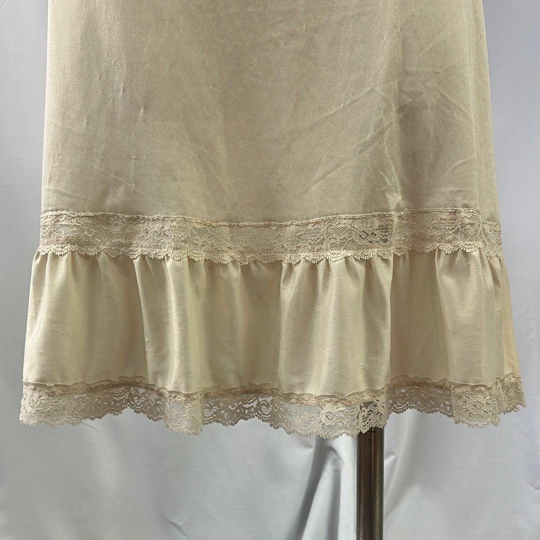 Beige Silk Lace Slip