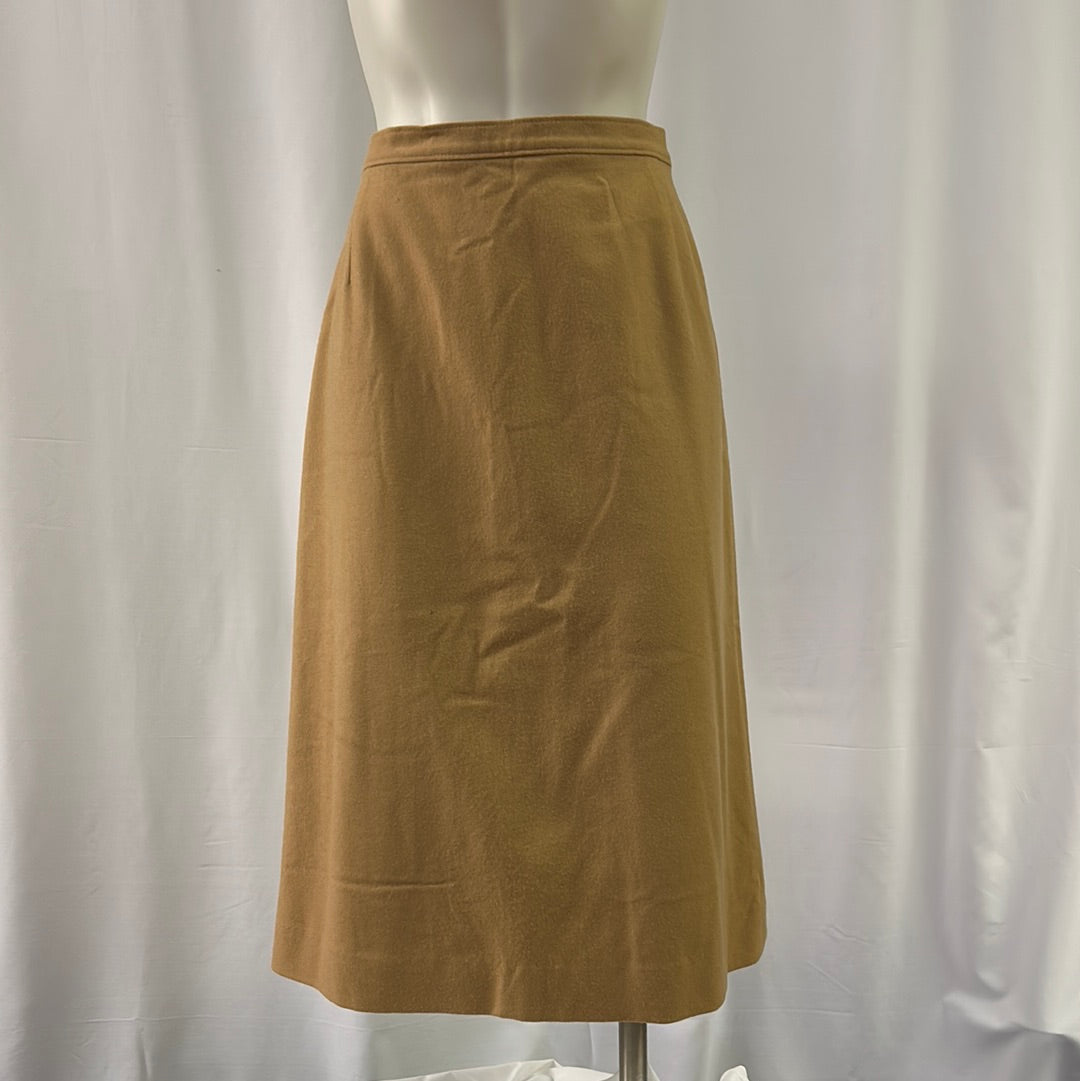 70s Tan Pendleton Wool Skirt