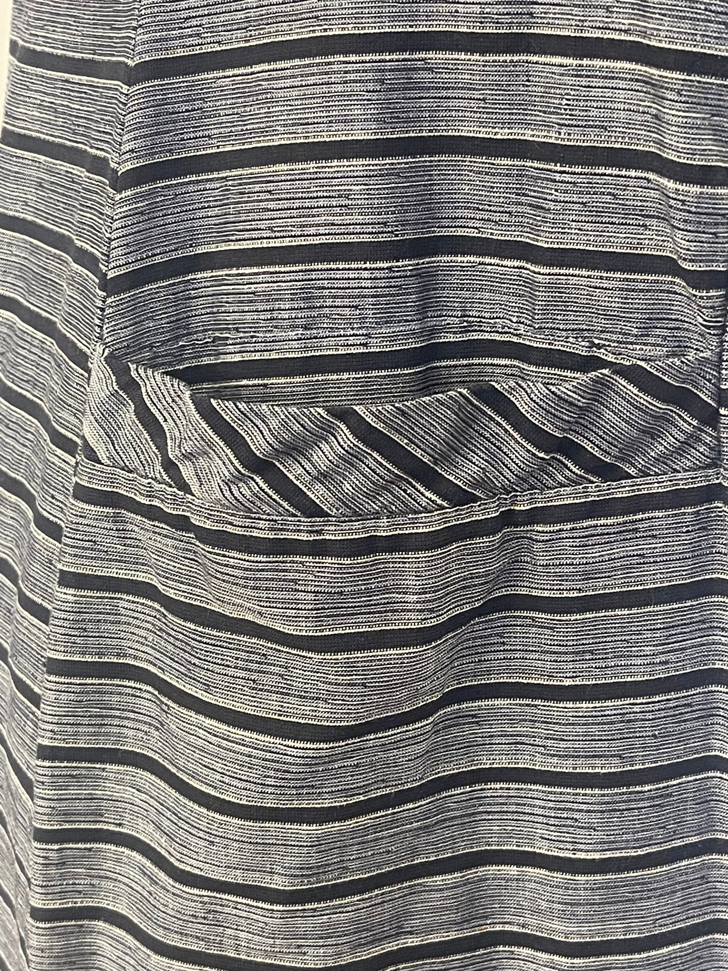 50s Black & White Striped Wiggle Dress