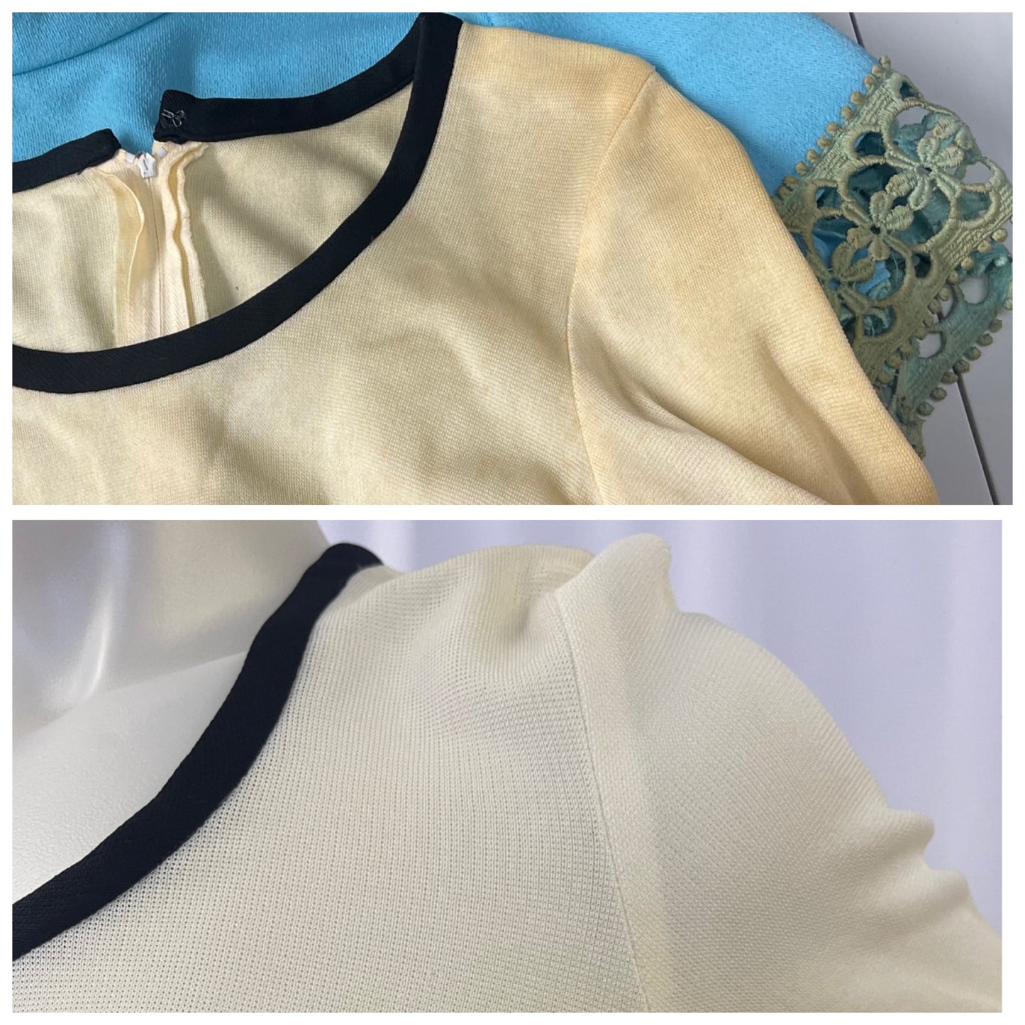 Black & Ivory Mod Mini Dress