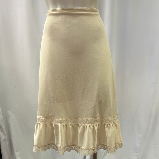 Beige Silk Lace Slip