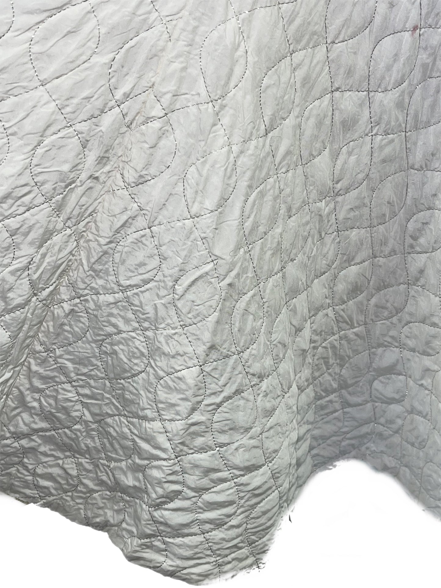 50s Ivory Quilted Skirt