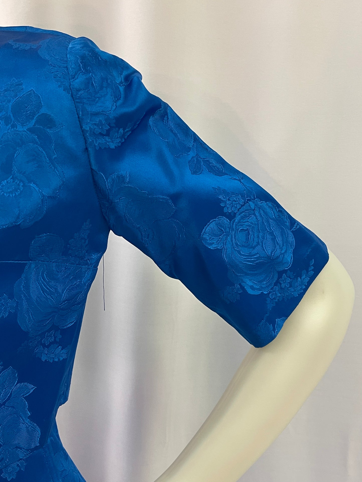 Royal Blue Brocade 2 Pc. Set