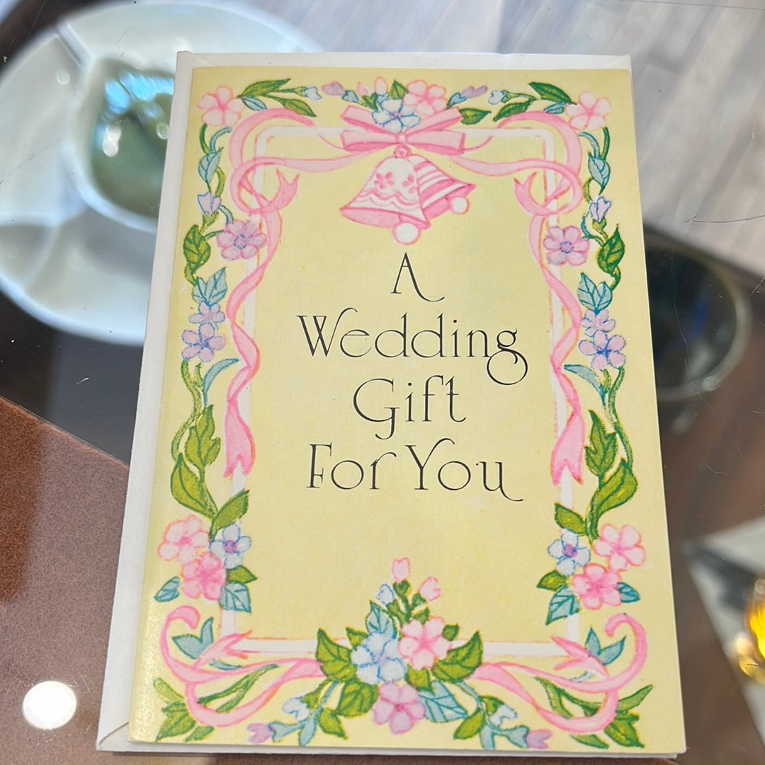 Wedding gift card