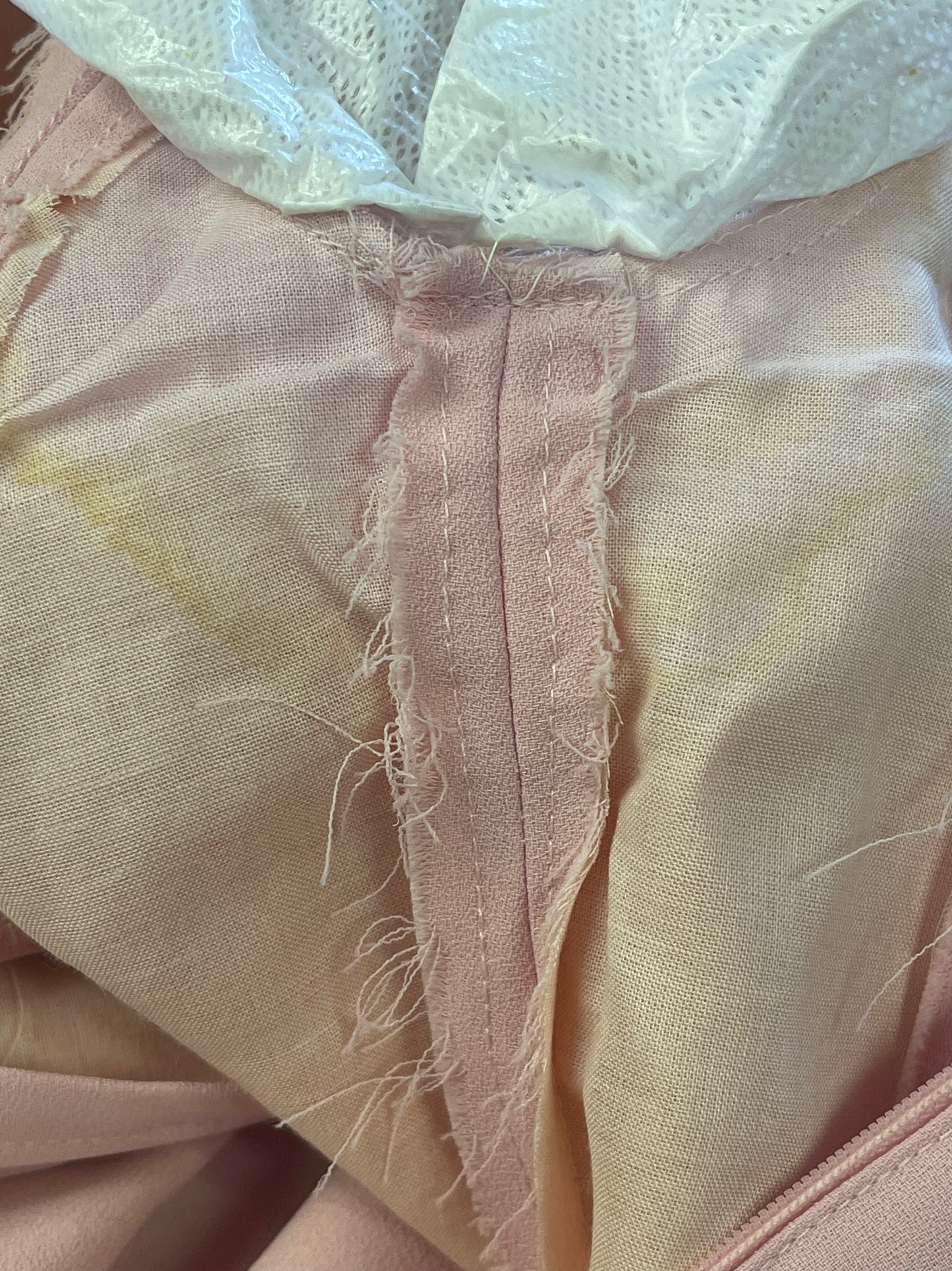 1970 Pink Mod Dress With Chiffon Sleeves