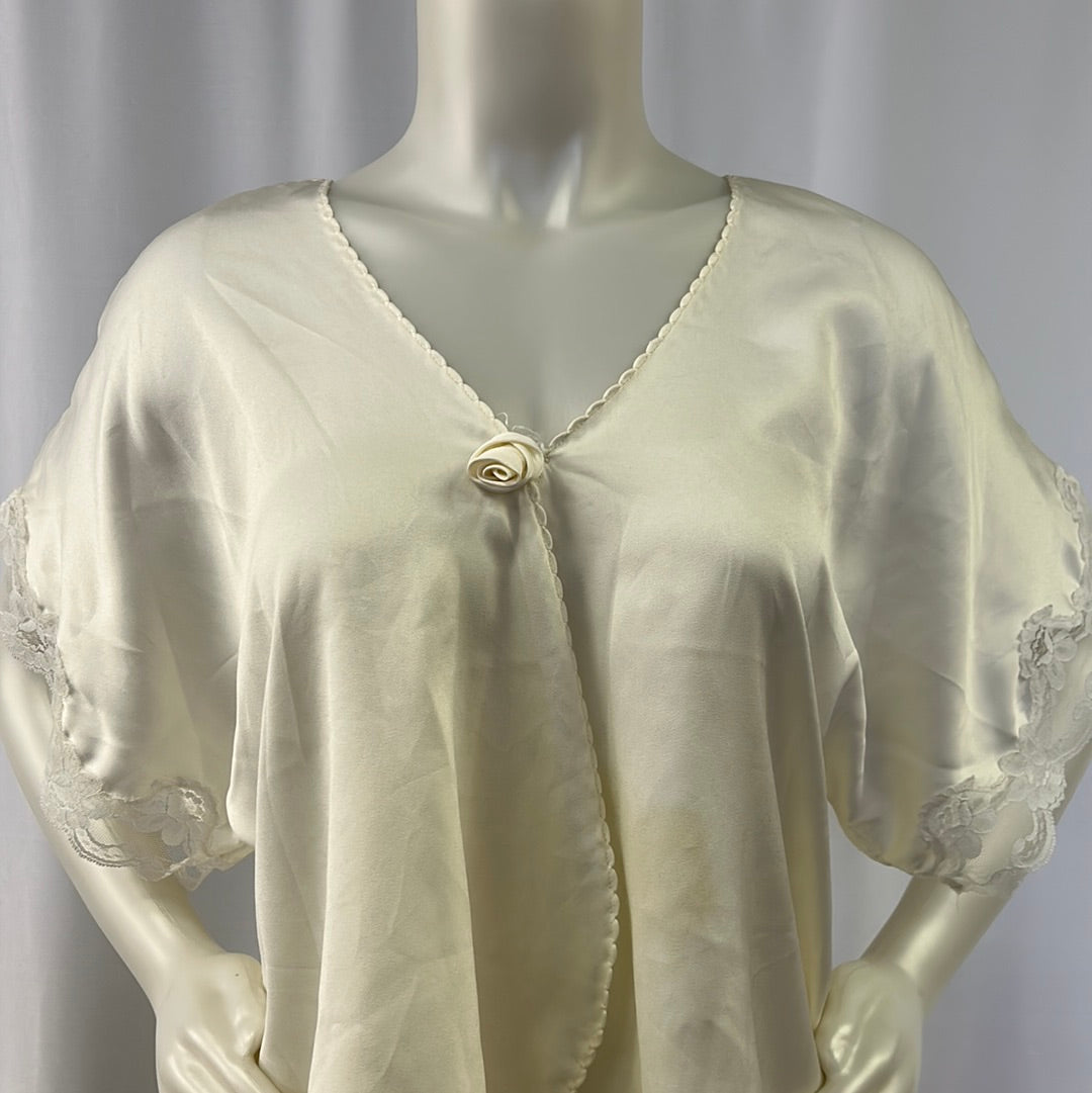 White Silk Lace Shirt