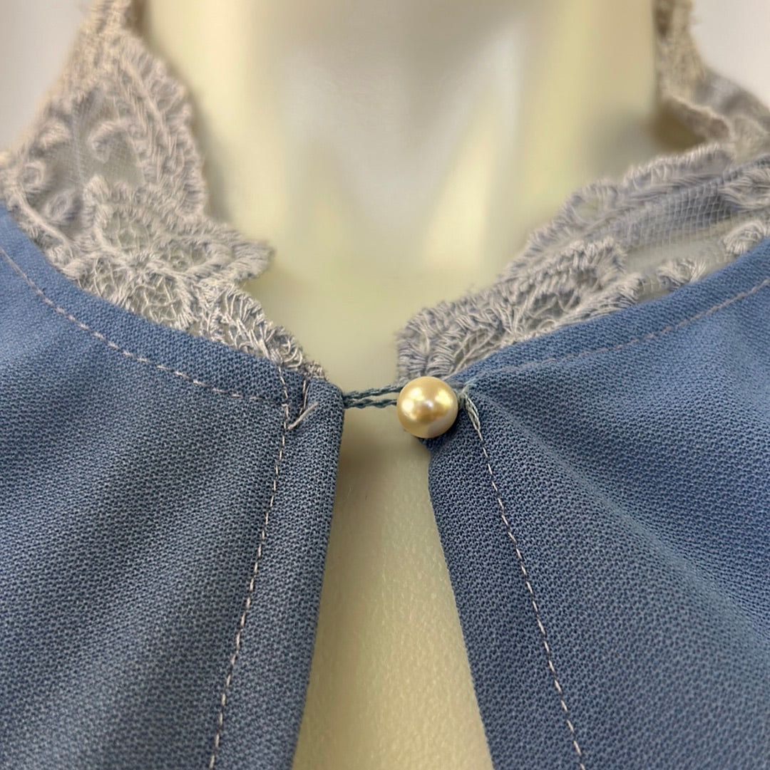 Blue Bed Jacket