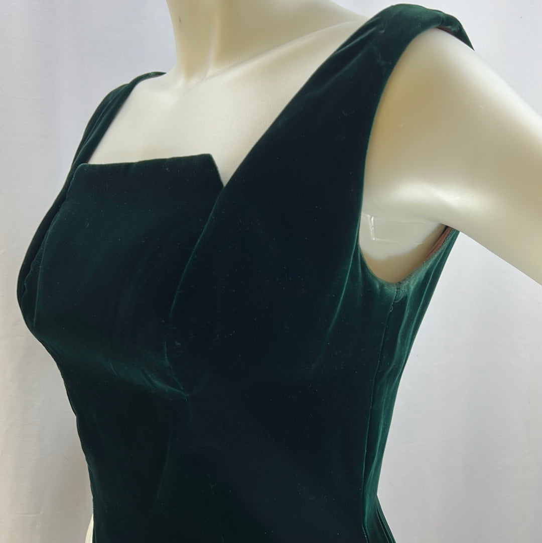 Green Velvet Dress