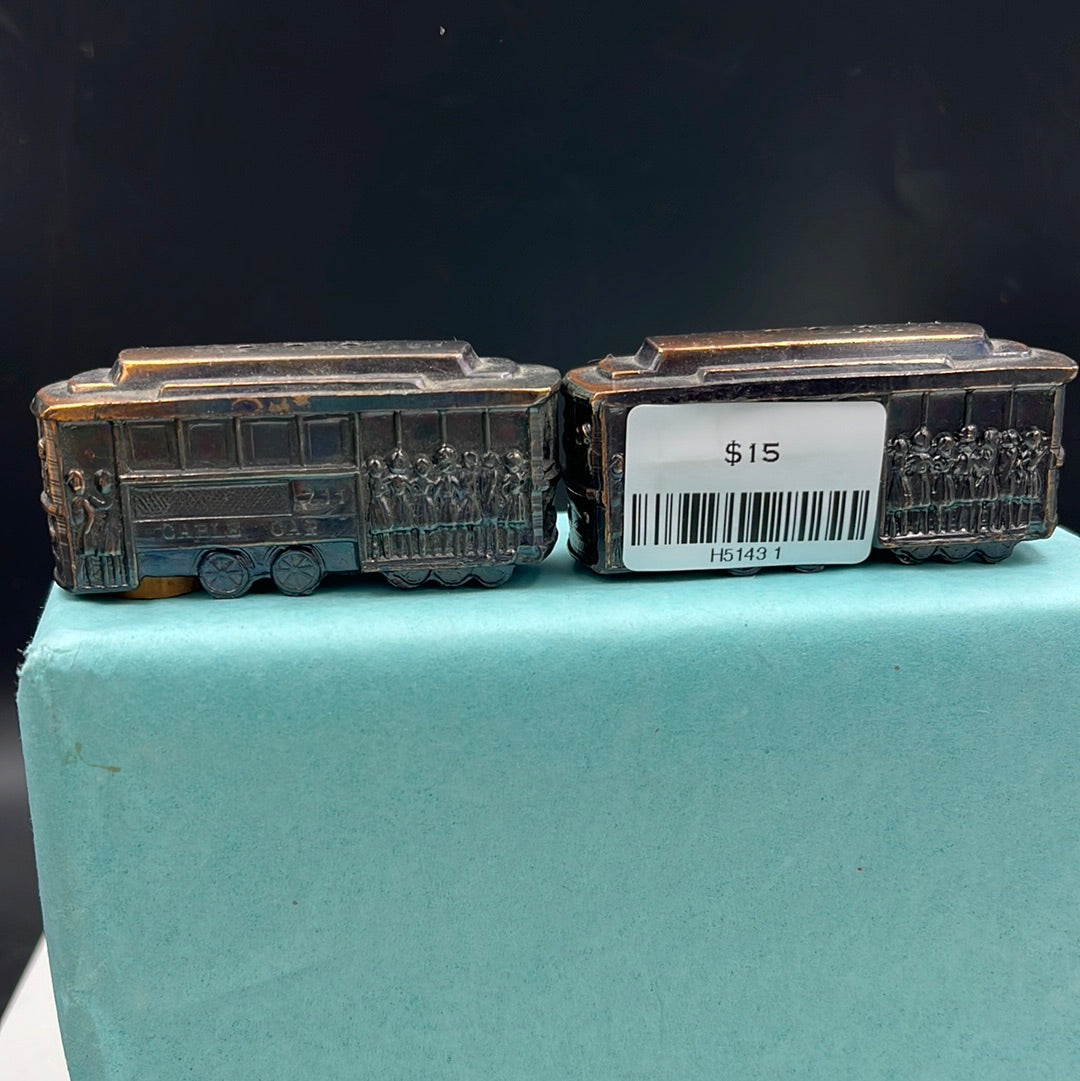 San Francisco street car salt and pepper shakers