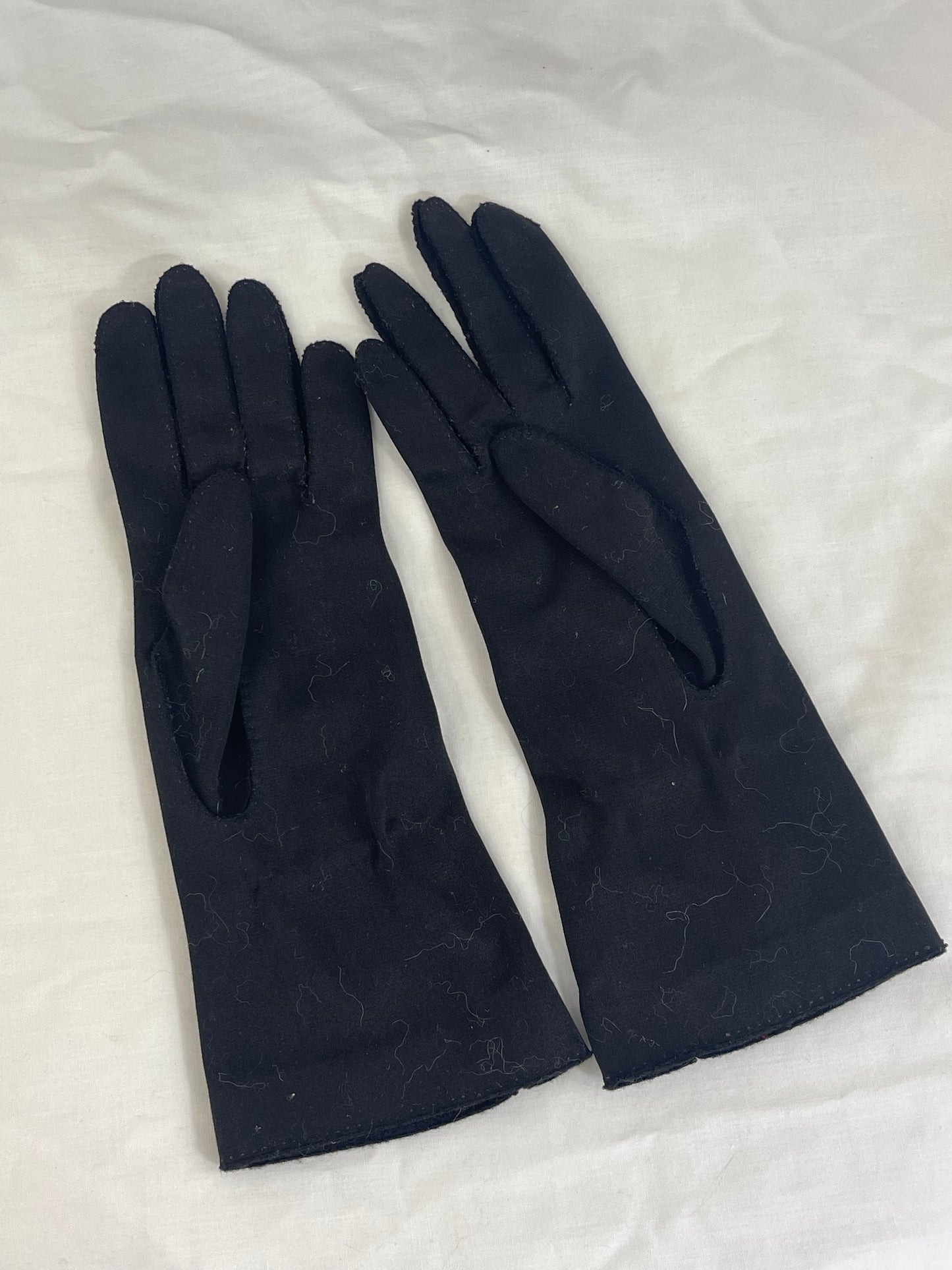 Black Fabric Gloves