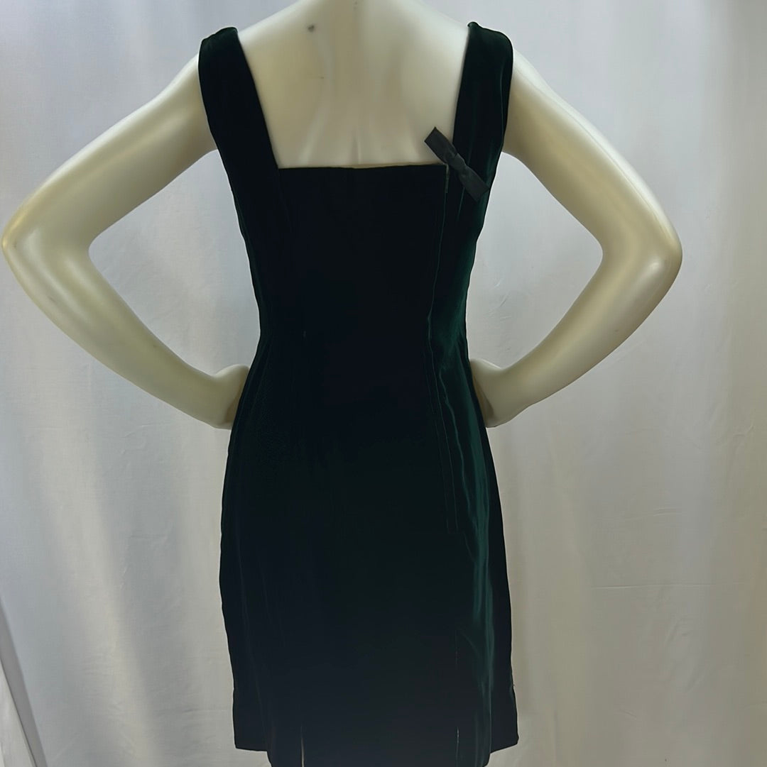 Green Velvet Dress