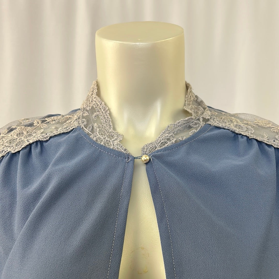 Blue Bed Jacket