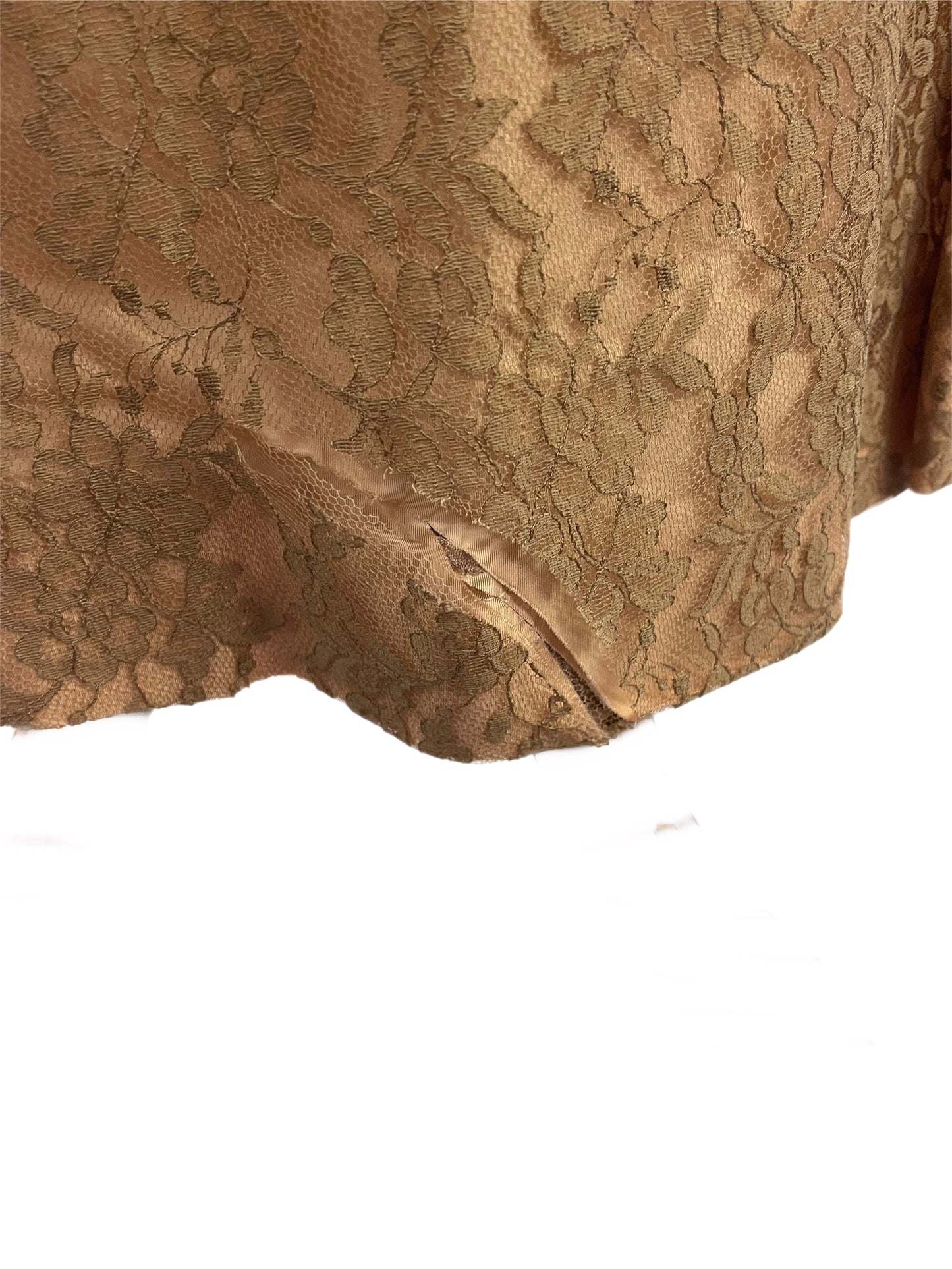 50s Tan Cocktail Dress