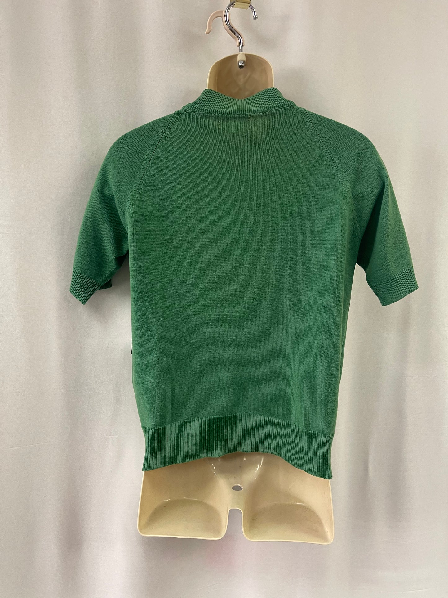 Solid Emerald Green Knit Shirt