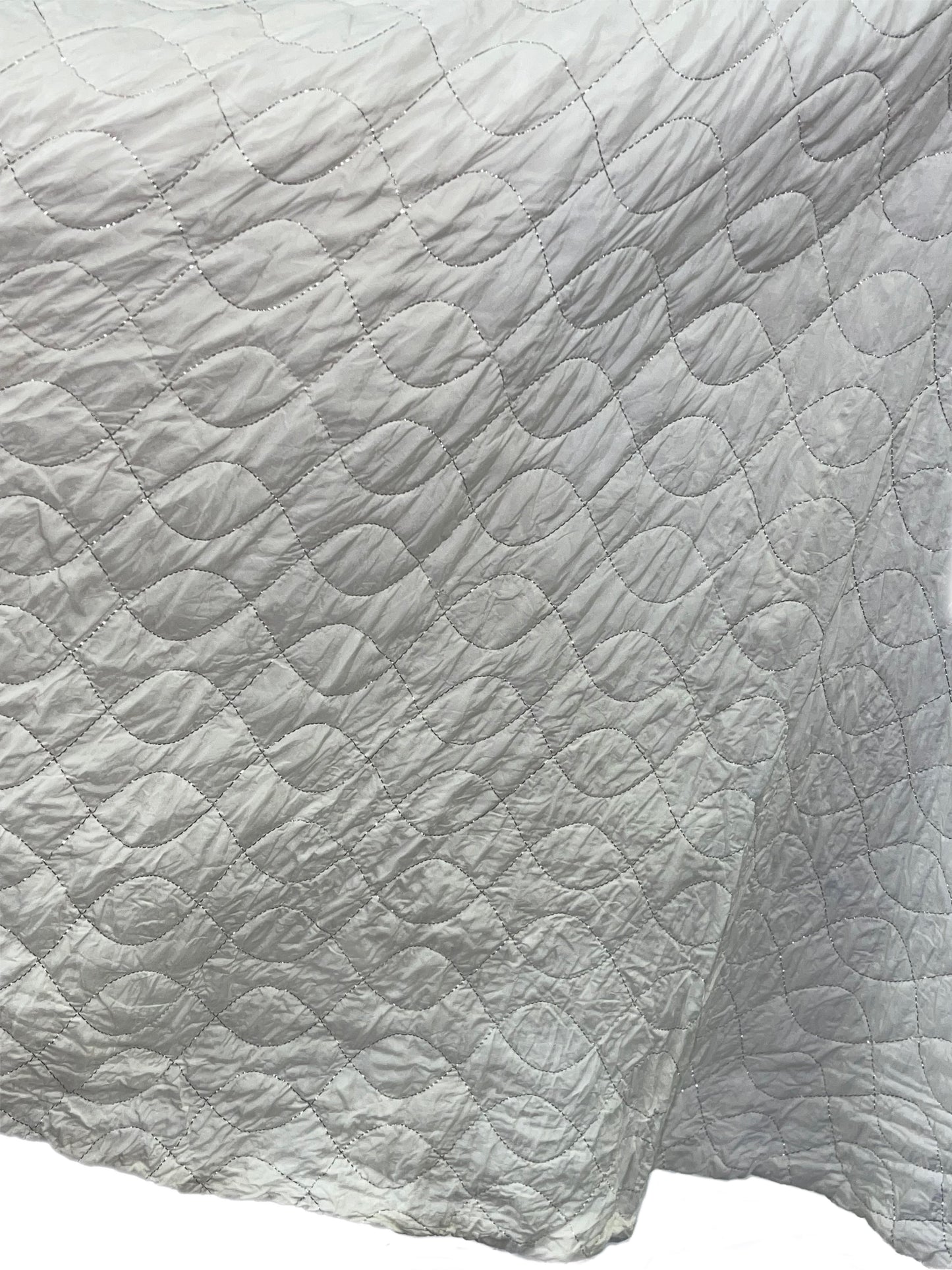 50s Ivory Quilted Skirt