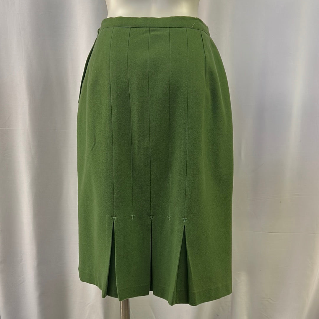 Women’s Green Wool Skirt