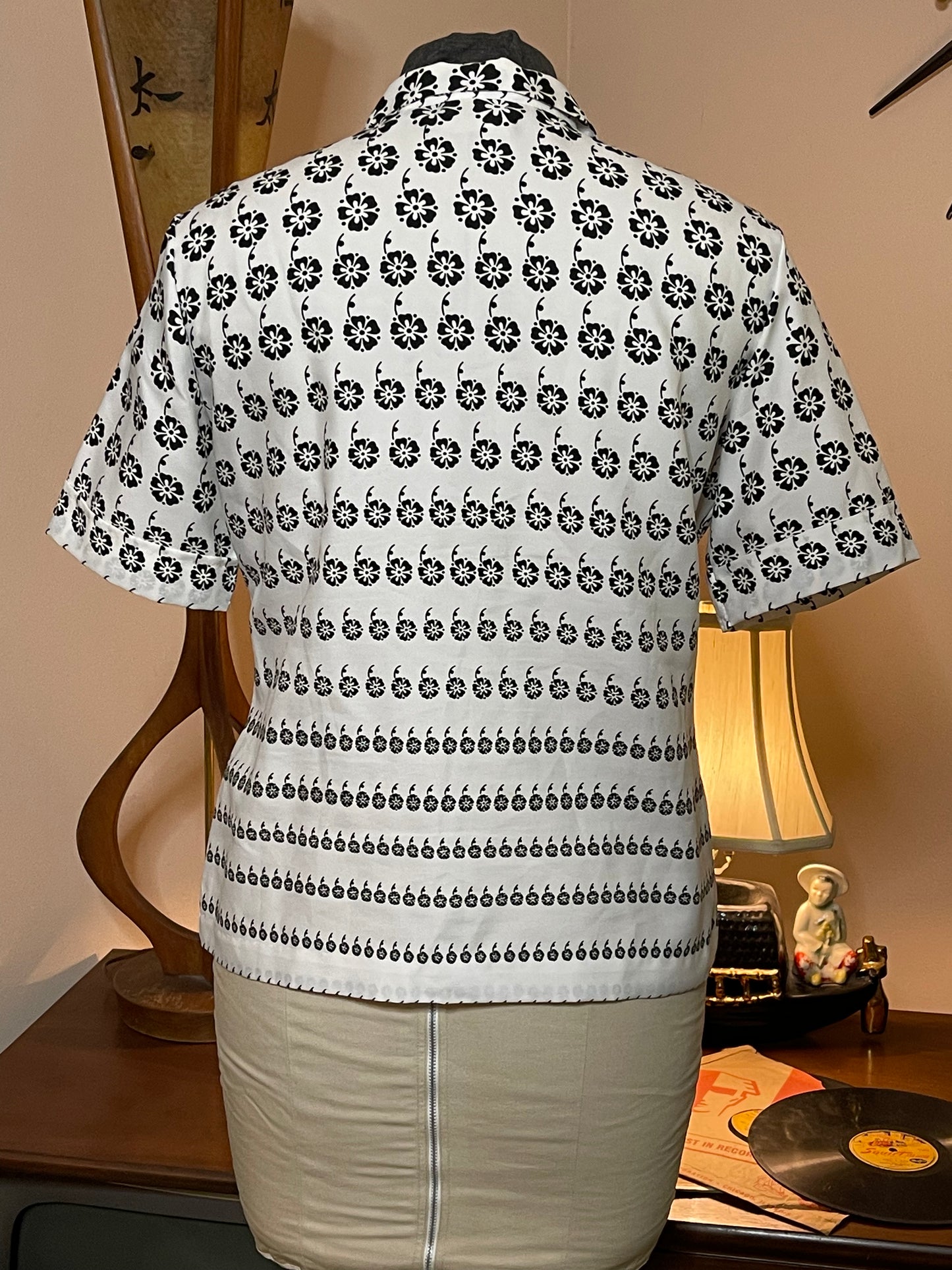 Black & White Blouse