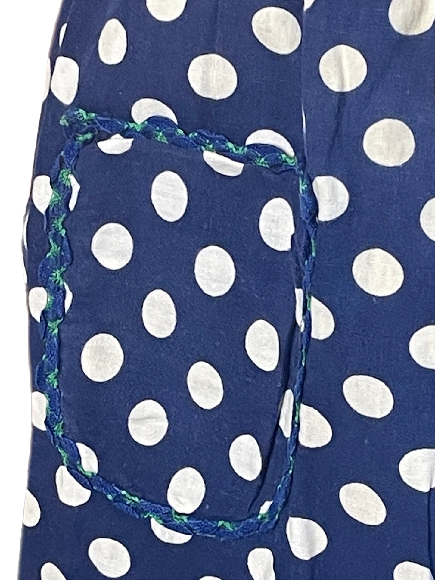 Blue & white Polka Dot Kitchen Apron