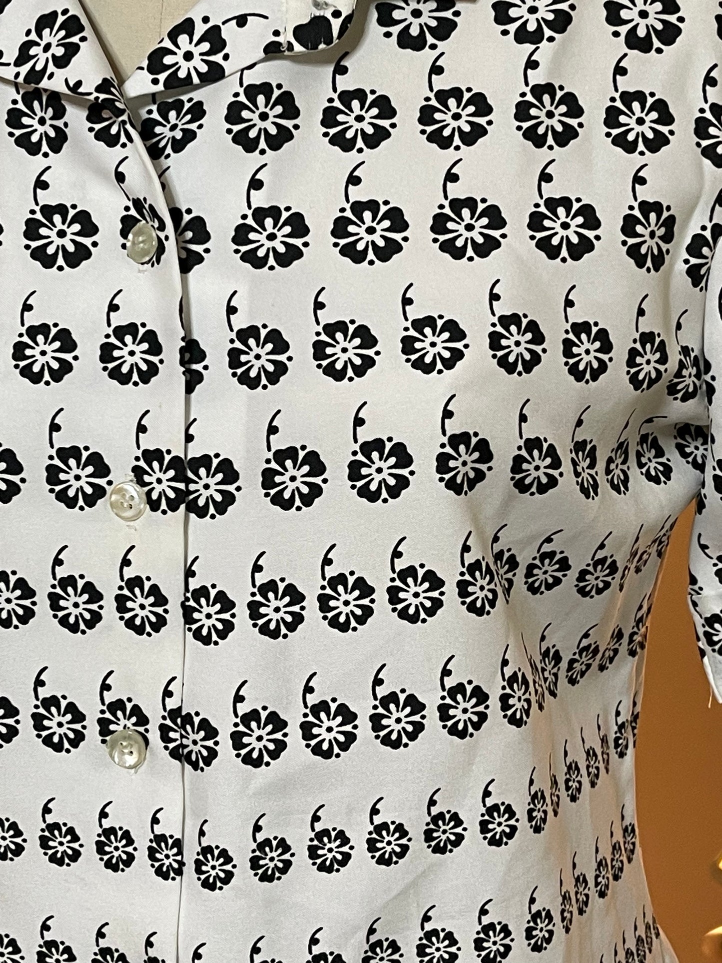 Black & White Blouse